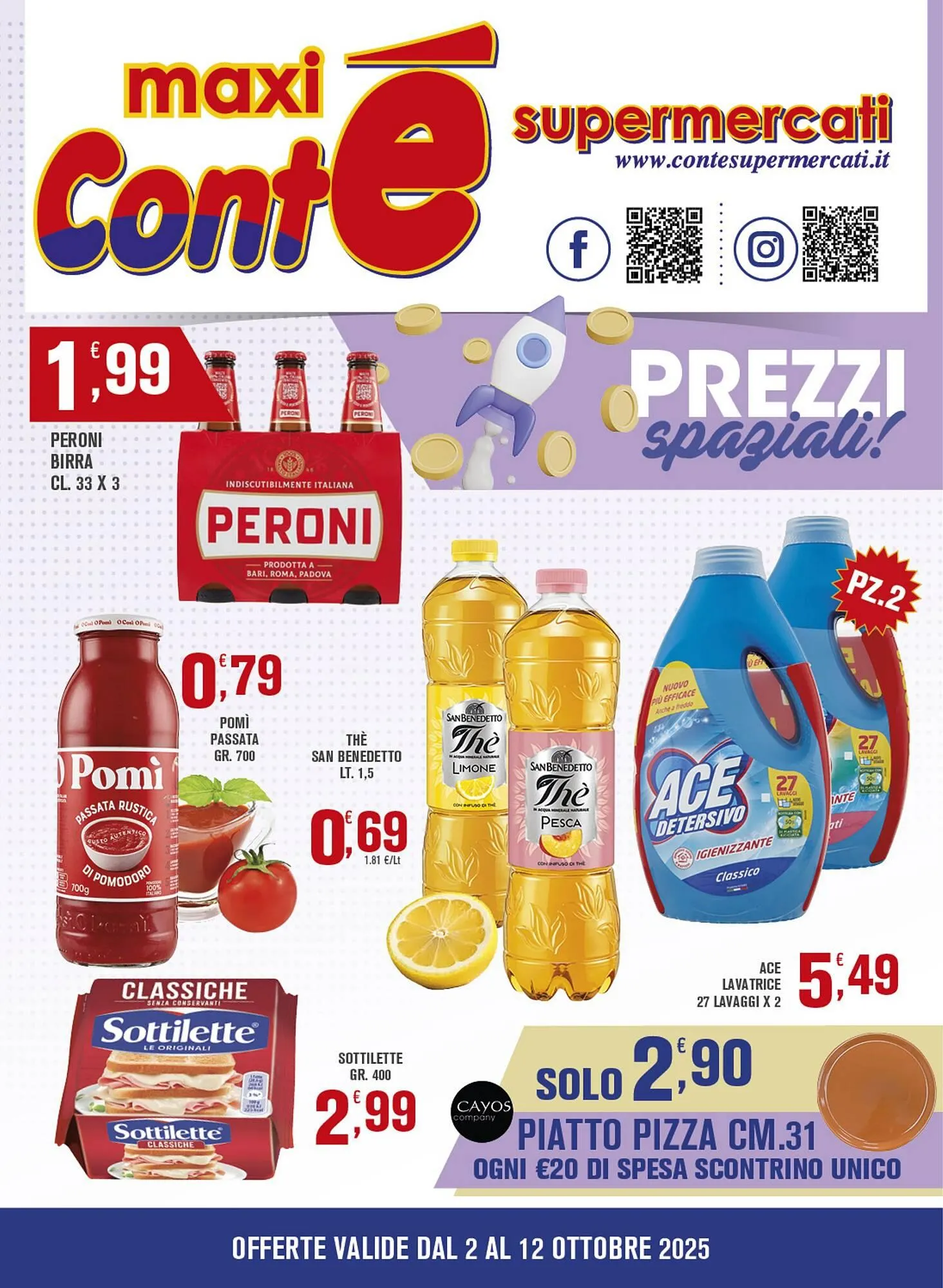 Volantino Conté Supermercati da 2 ottobre a 12 ottobre di 2025 - Pagina del volantino 1