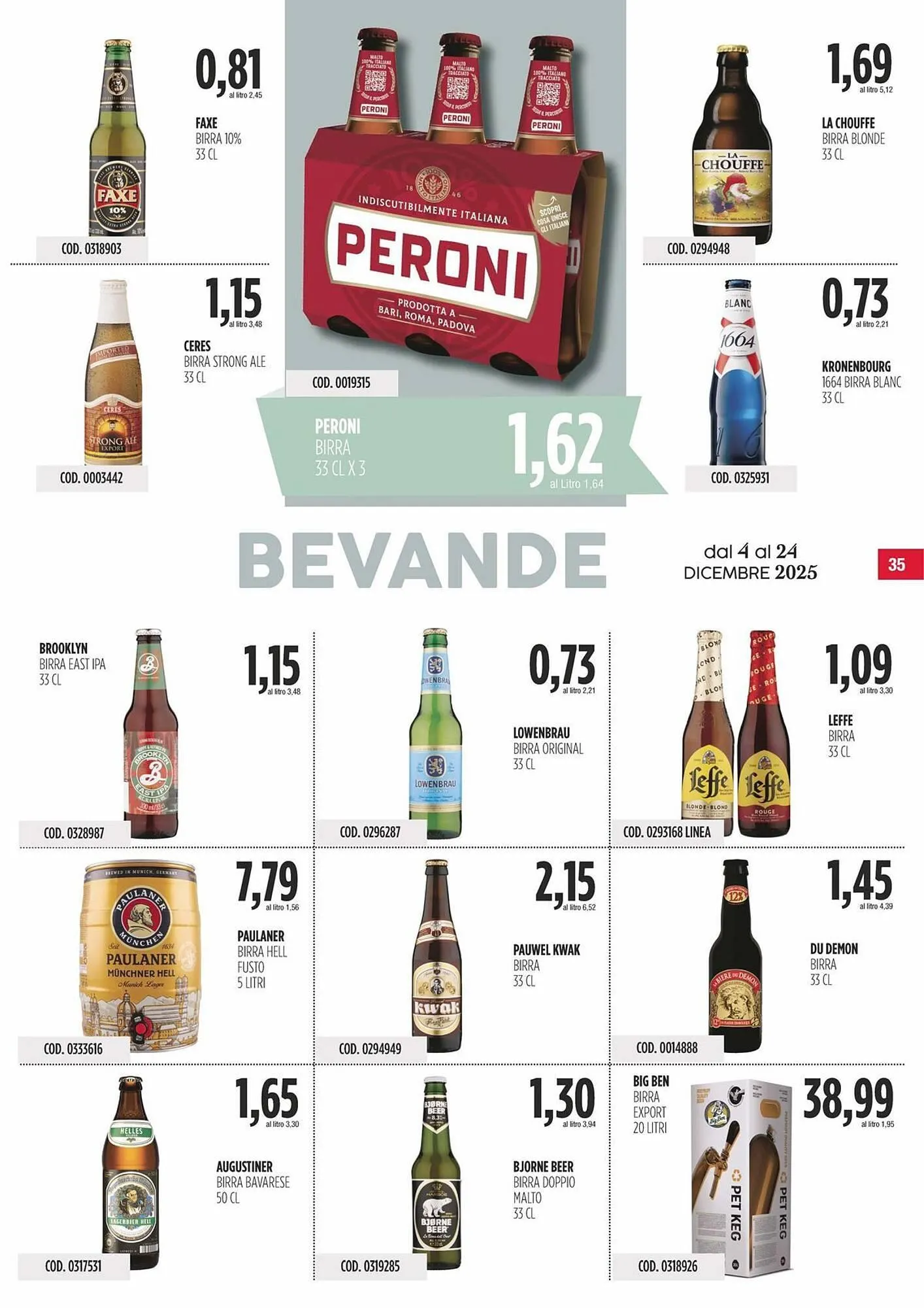 Volantino Carico Cash & Carry da 4 dicembre a 24 dicembre di 2025 - Pagina del volantino 35