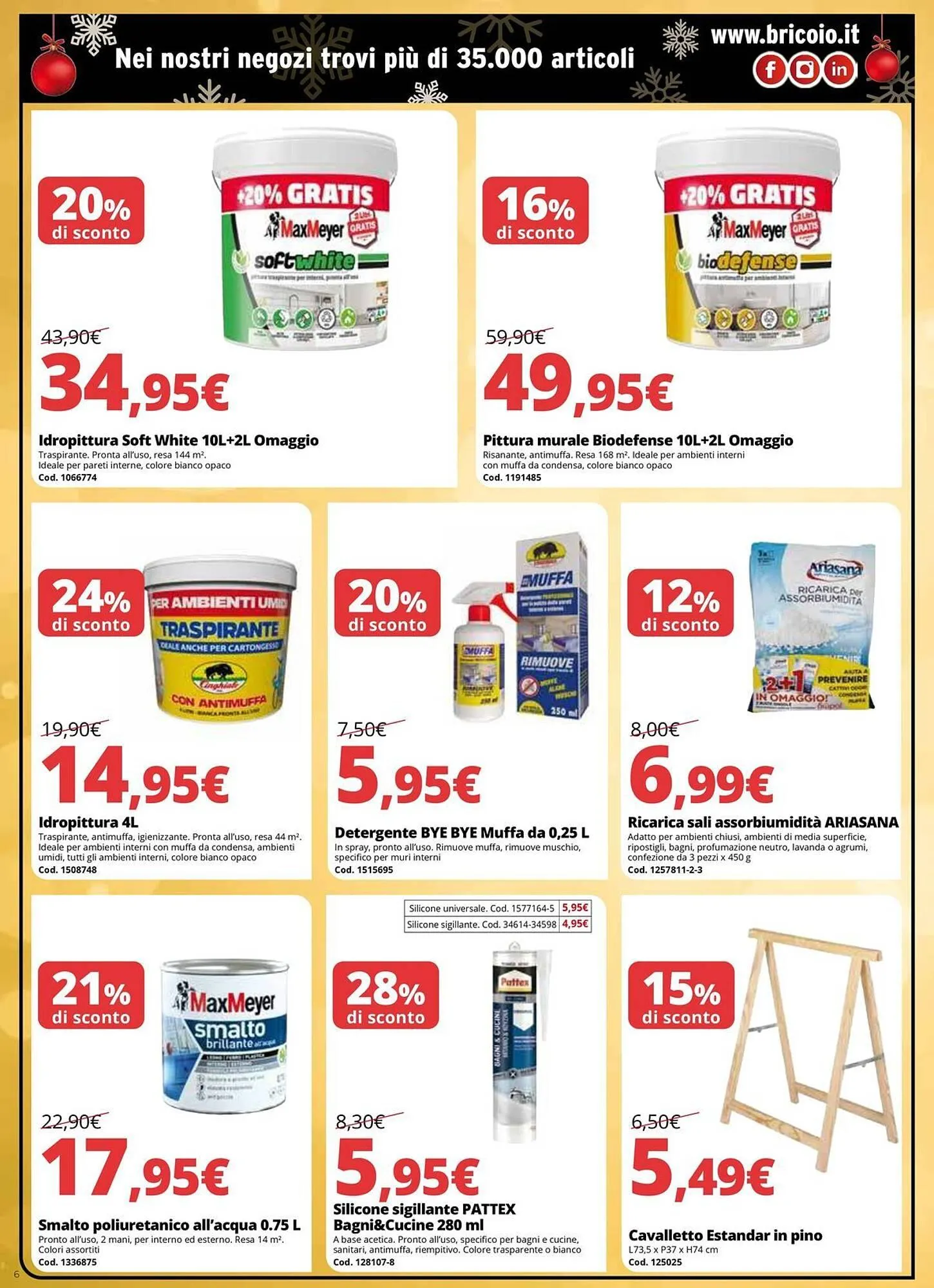 Volantino Brico Io da 9 dicembre a 24 dicembre di 2025 - Pagina del volantino 6