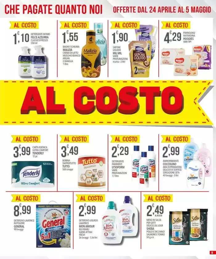 Al costo da 24 aprile a 5 maggio di 2025 - Pagina del volantino 5