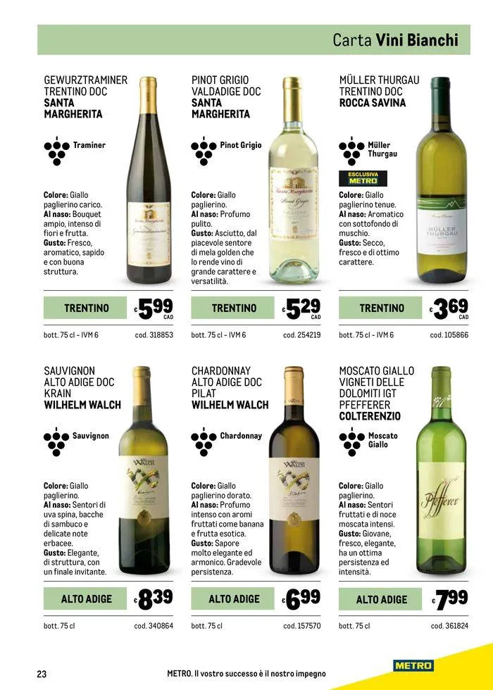 Carta vini autunno da 26 settembre a 23 ottobre di 2024 - Pagina del volantino 23