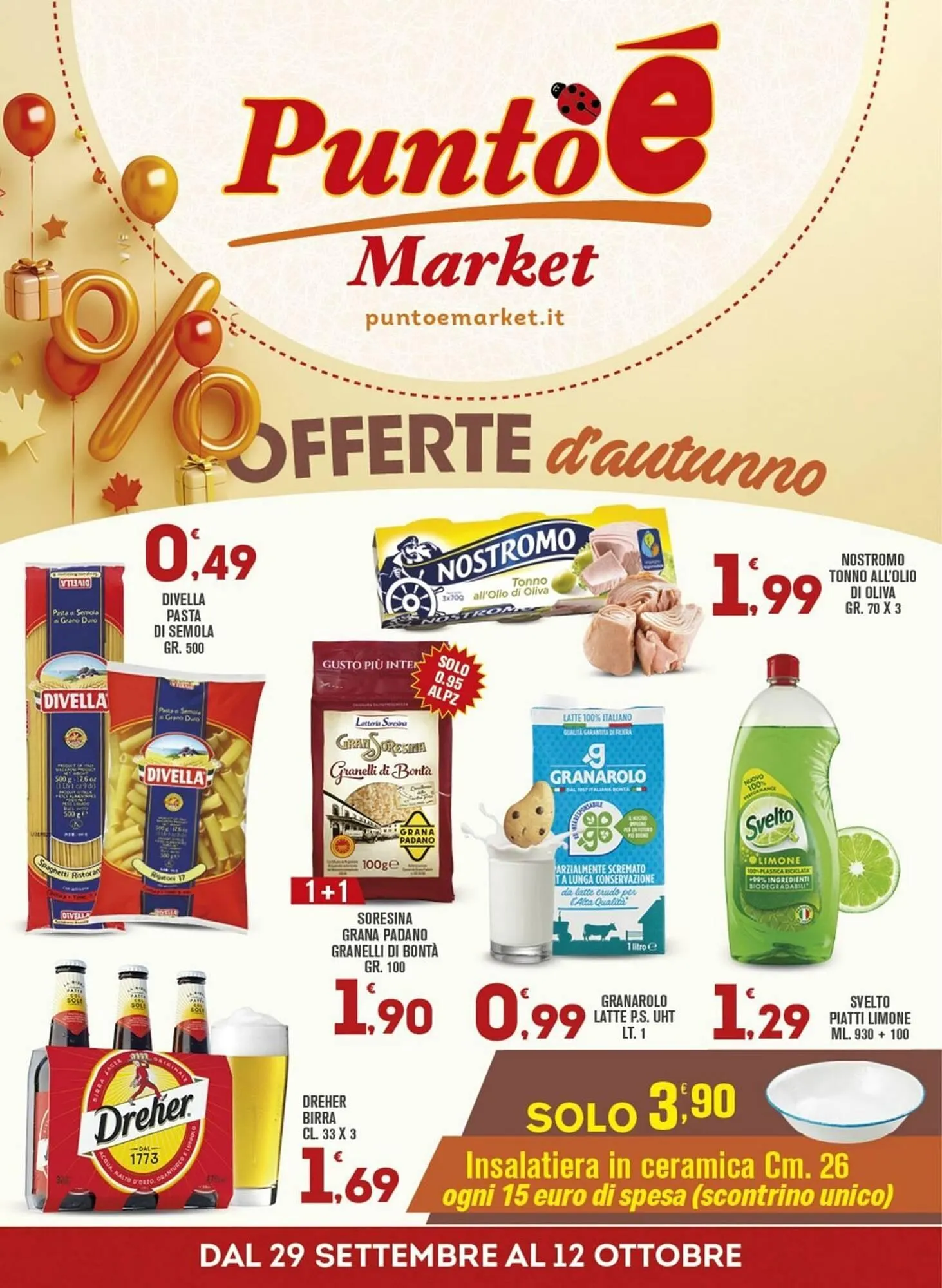 Volantino Punto é market da 30 settembre a 12 ottobre di 2025 - Pagina del volantino 1