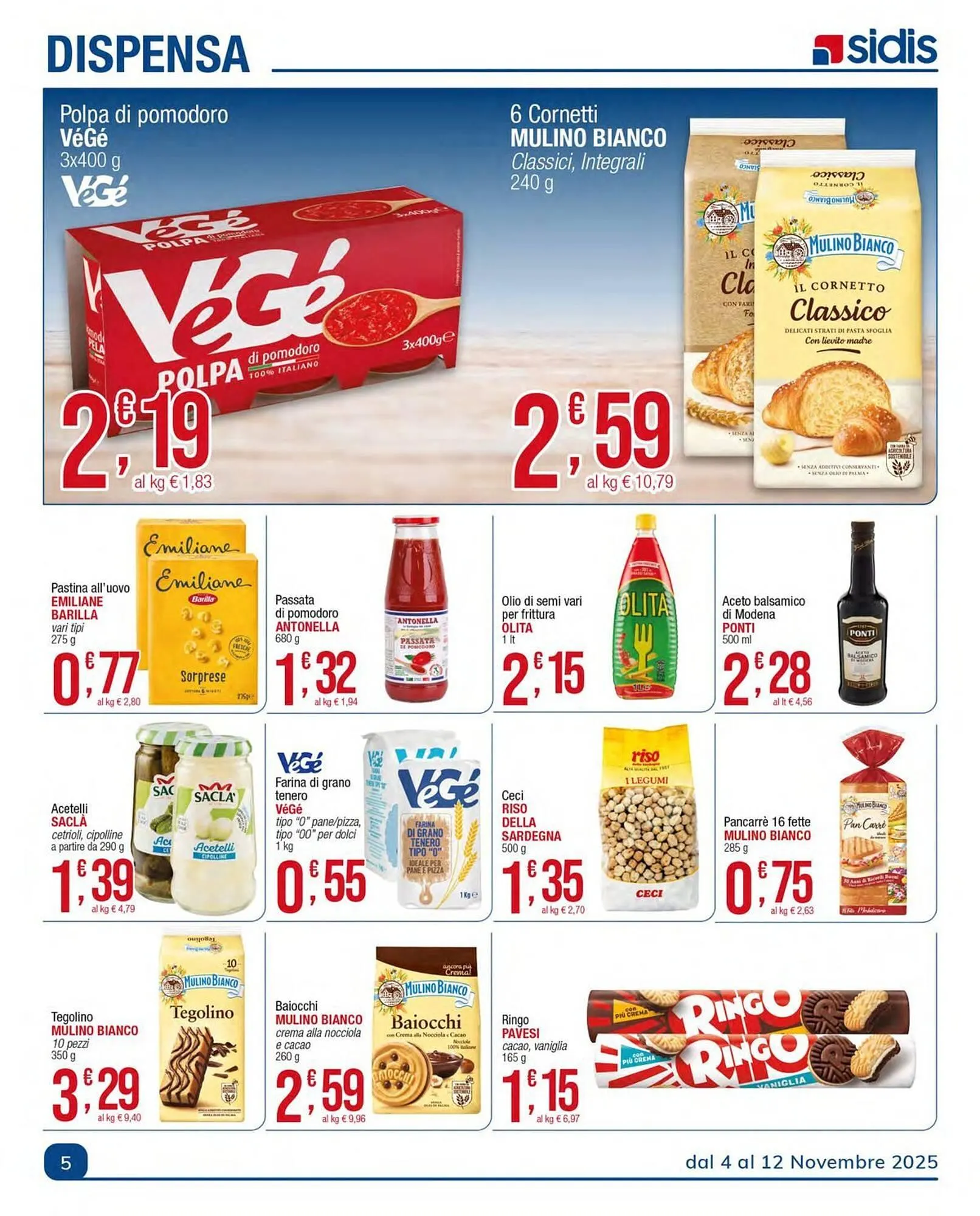 Volantino Sidis da 5 novembre a 12 novembre di 2025 - Pagina del volantino 5