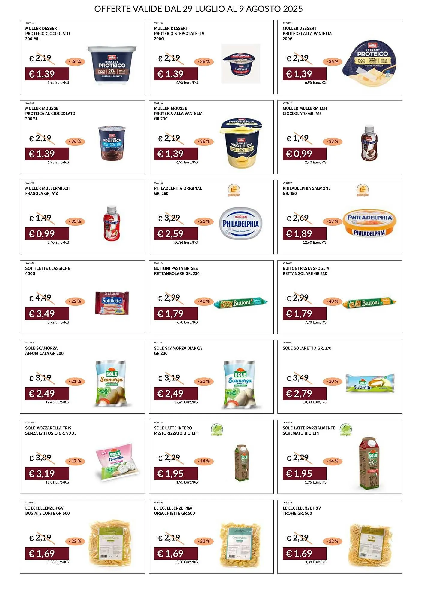 Volantino Prezzemolo e Vitale da 29 luglio a 9 agosto di 2025 - Pagina del volantino 7