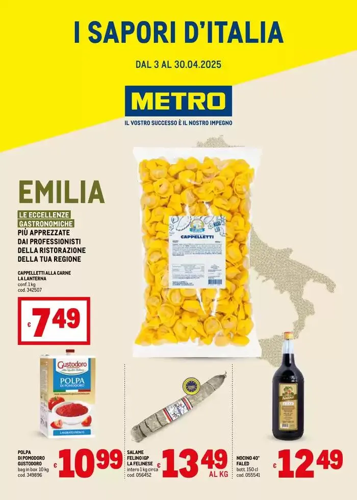 Sapori d'Italia -Emilia da 3 aprile a 30 aprile di 2025 - Pagina del volantino 1