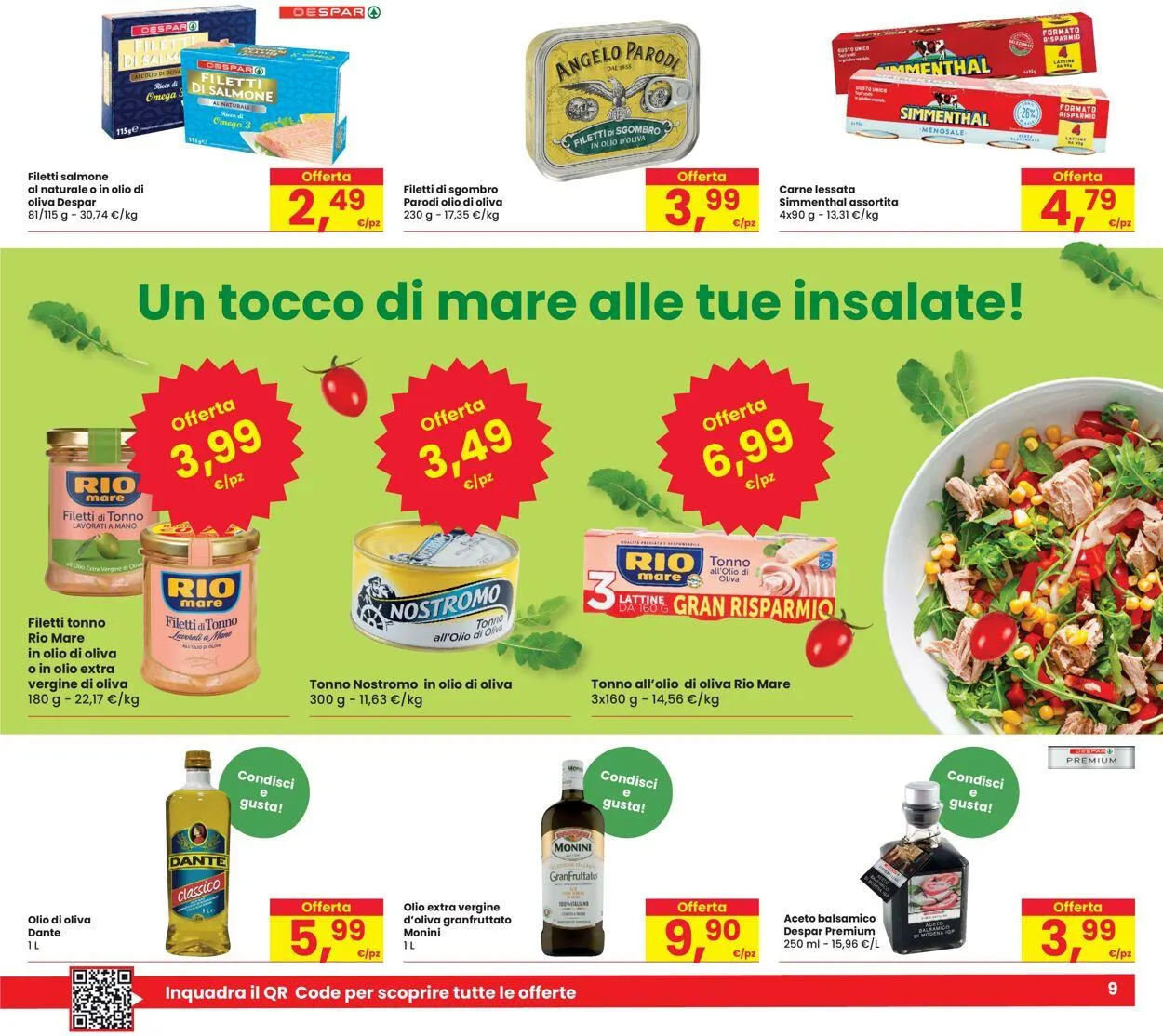 Eurospar Volantino attuale da 26 giugno a 9 luglio di 2025 - Pagina del volantino 9