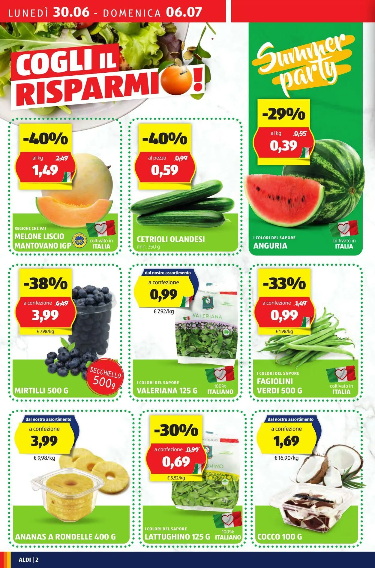 Aldi Volantino attuale da 30 giugno a 6 luglio di 2025 - Pagina del volantino 2