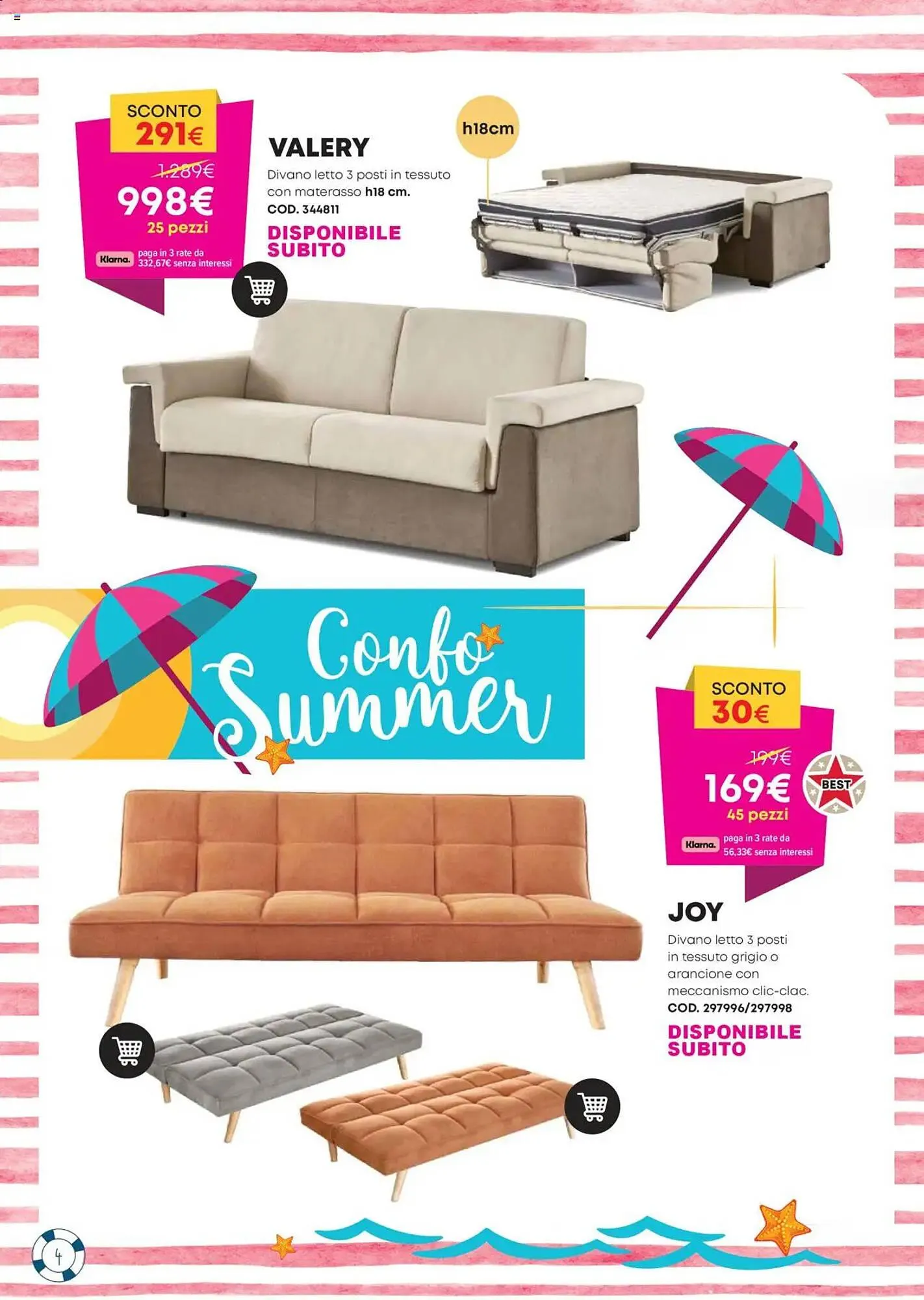 Volantino Conforama da 13 giugno a 31 agosto di 2025 - Pagina del volantino 4