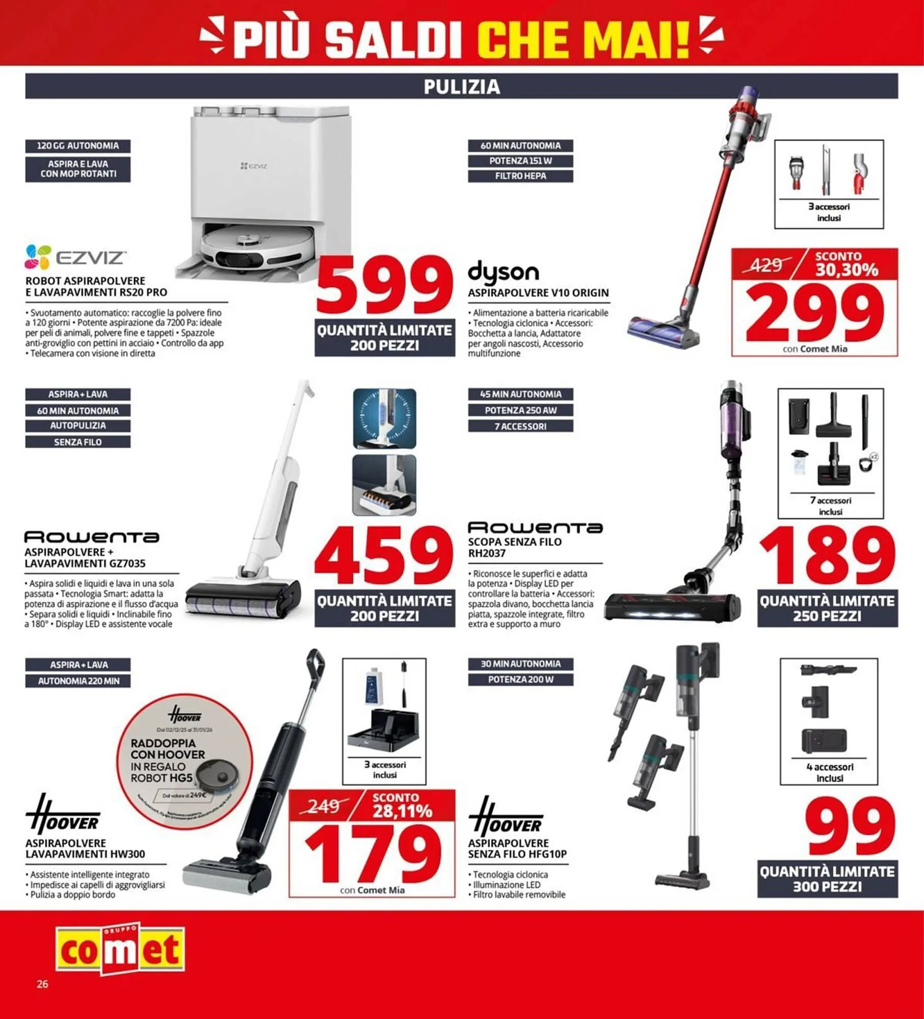 Volantino Comet da 2 gennaio a 21 gennaio di 2026 - Pagina del volantino 26