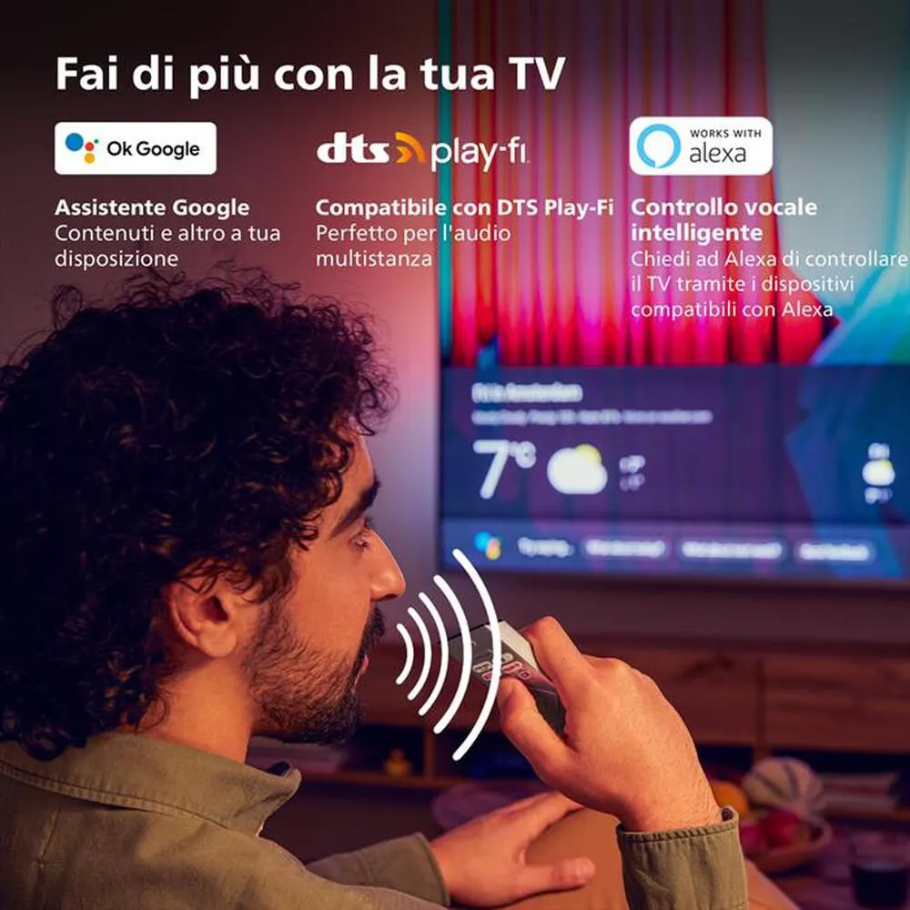 PHILIPS - Ambilight Smart TV OLED UHD 4K 55" 55OLED857/12-Silver