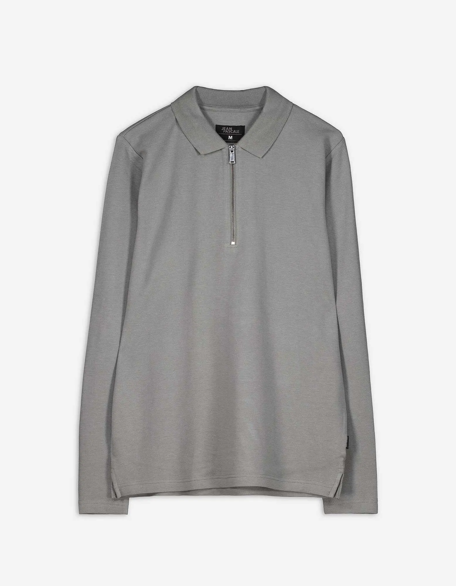 Maglia a maniche lunghe - Zip - verde