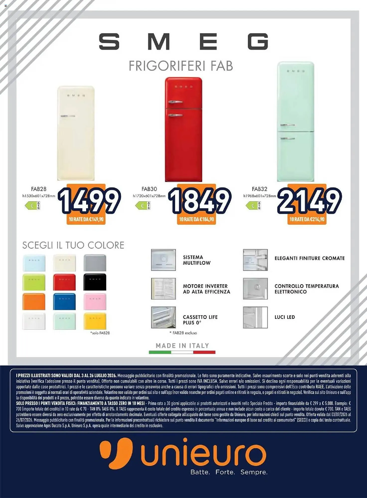 Volantino Unieuro da 3 luglio a 26 luglio di 2026 - Pagina del volantino 17