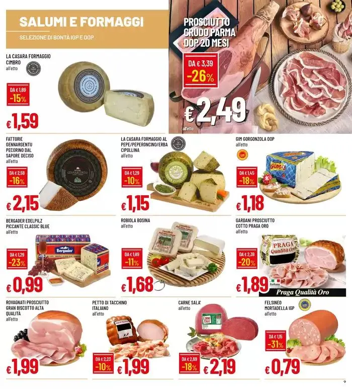 GRANDI MARCHE A PICCOLI PREZZI da 28 ottobre a 10 novembre di 2024 - Pagina del volantino 9