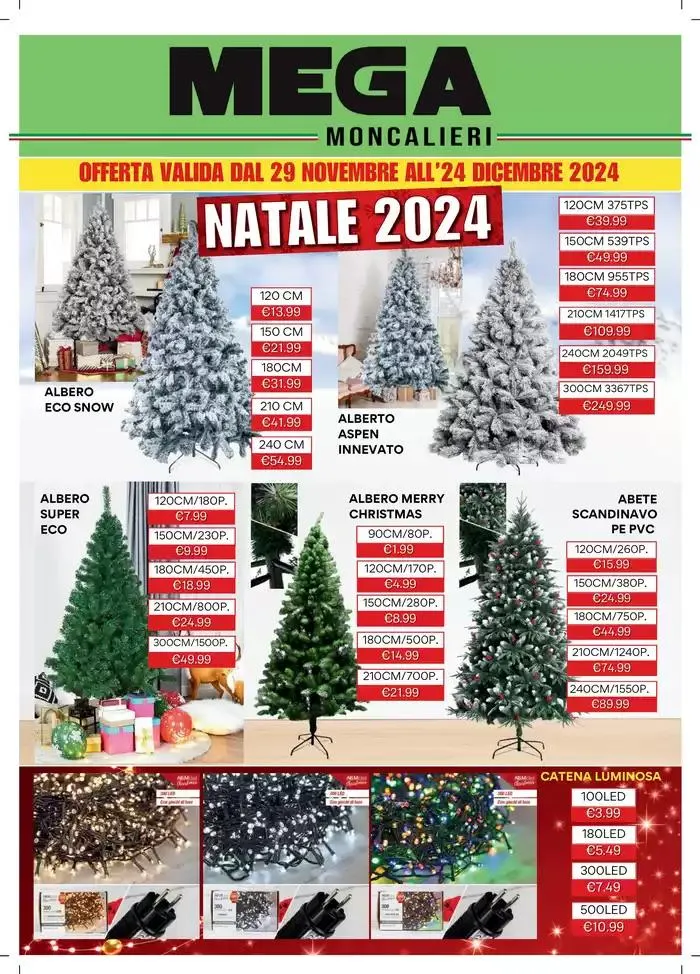 Mega Moncalieri - Natale 2024 da 29 novembre a 24 dicembre di 2024 - Pagina del volantino 1
