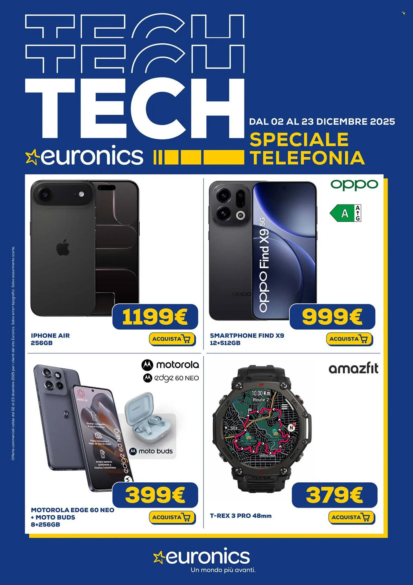 Volantino Euronics da 2 dicembre a 23 dicembre di 2025 - Pagina del volantino 1