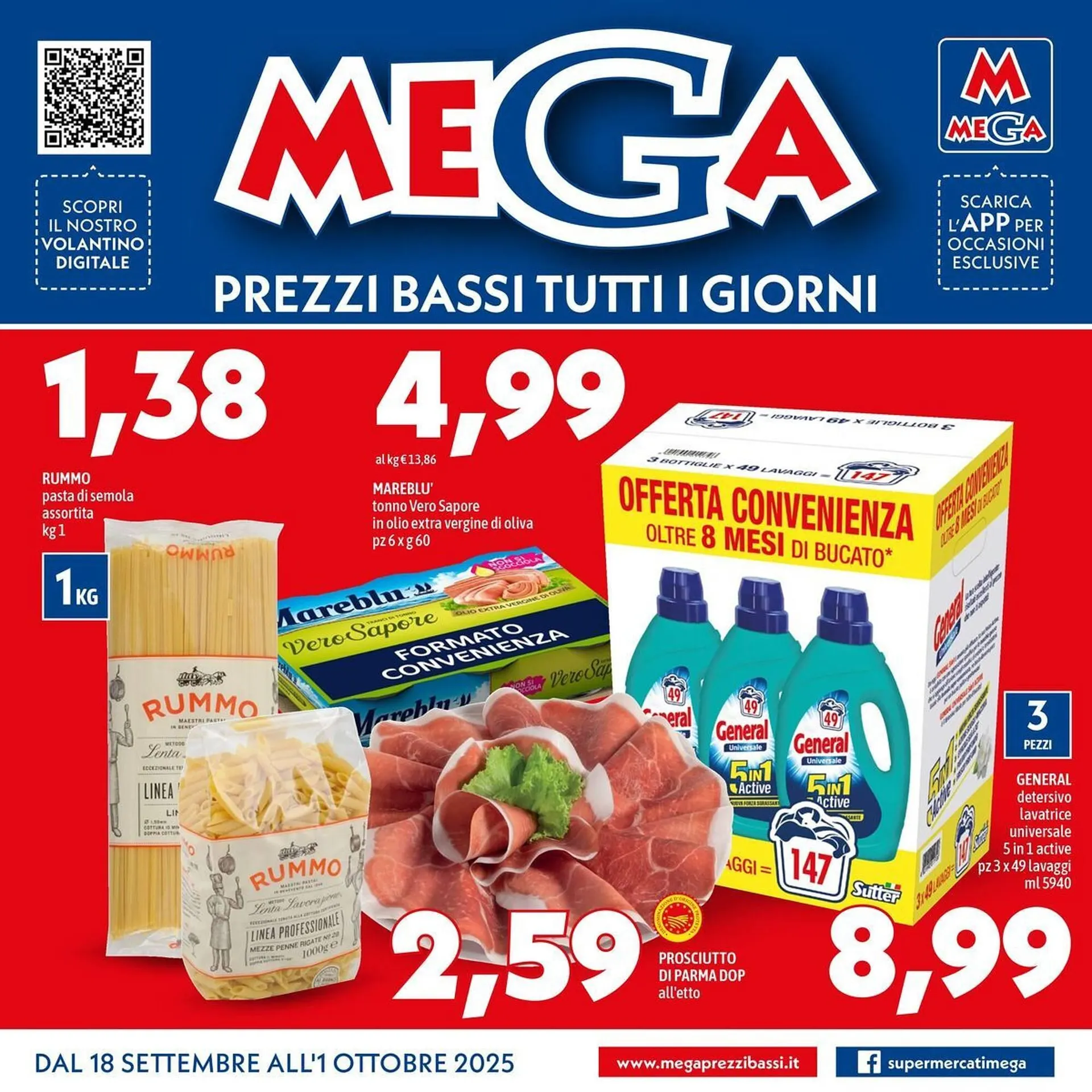 Volantino MEGA da 18 settembre a 1 ottobre di 2025 - Pagina del volantino 1