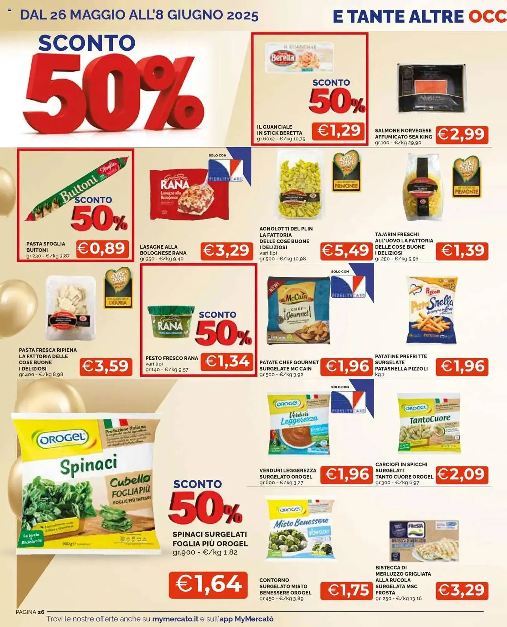 Volantino Mercatò da 26 maggio a 22 giugno di 2025 - Pagina del volantino 26