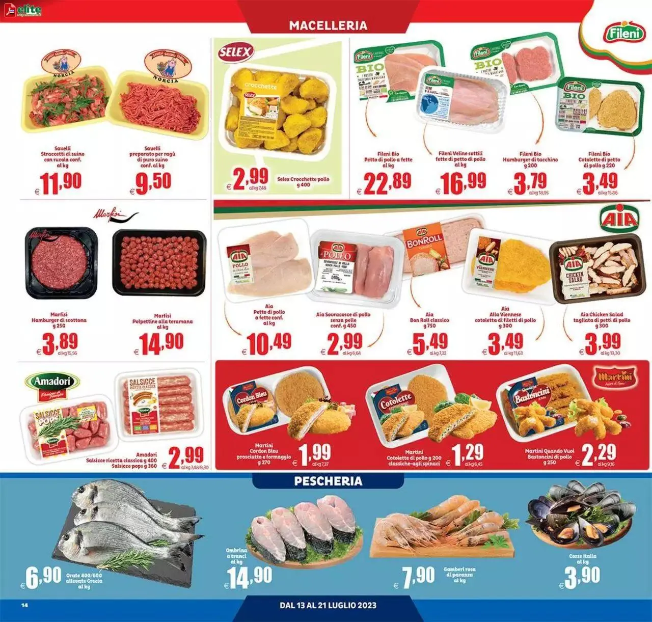 Volantino Elite Supermercati da 13 luglio a 21 luglio di 2023 - Pagina del volantino 14