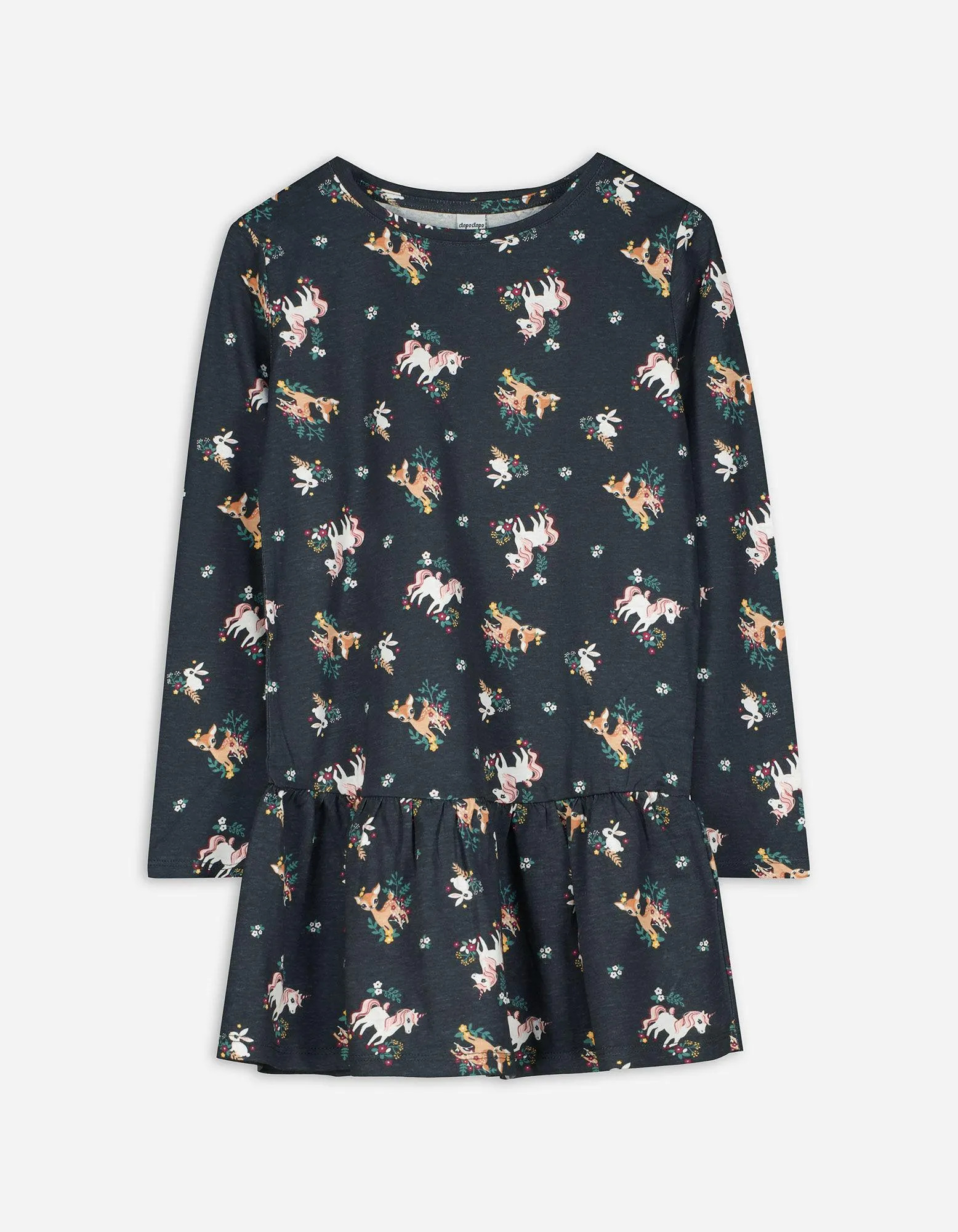 Maglia a manica lunga - Stampa allover - grigio scuro