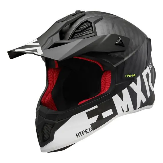 Casco HP8.55 UD Carbon Apocalypse Bianco/Rosso