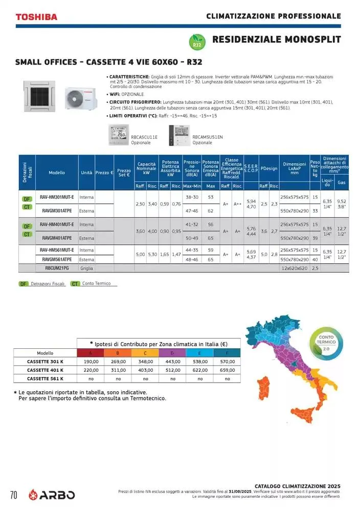 Catalogo Climatizzazione 2025 da 1 gennaio a 31 dicembre di 2025 - Pagina del volantino 70