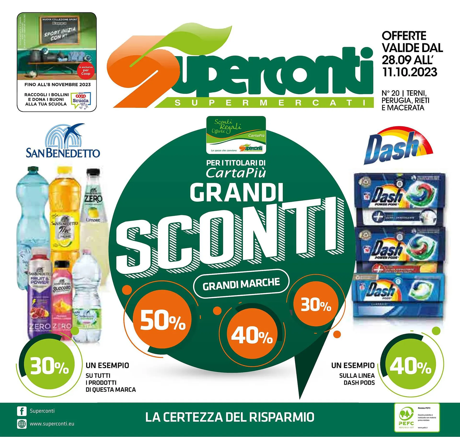 Volantino Superconti da 28 settembre a 11 ottobre di 2023 - Pagina del volantino 1