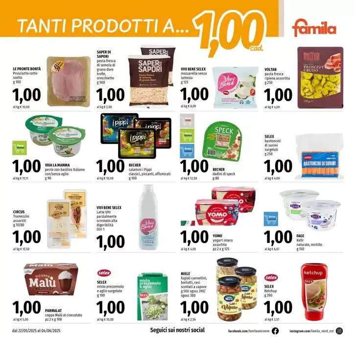 Tanti prodotti a 1,00 1,50 2,00 da 22 maggio a 4 giugno di 2025 - Pagina del volantino 2