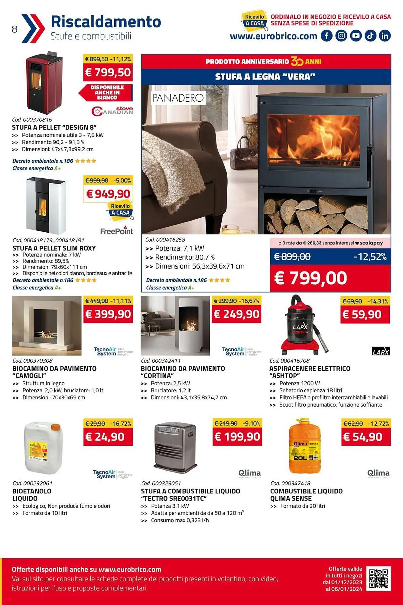 Volantino Eurobrico da 1 dicembre a 6 gennaio di 2024 - Pagina del volantino 8