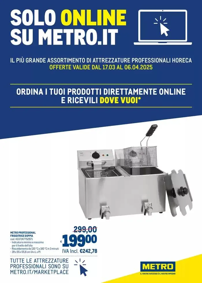 Offerte solo online su Metro.it da 17 marzo a 6 aprile di 2025 - Pagina del volantino 1