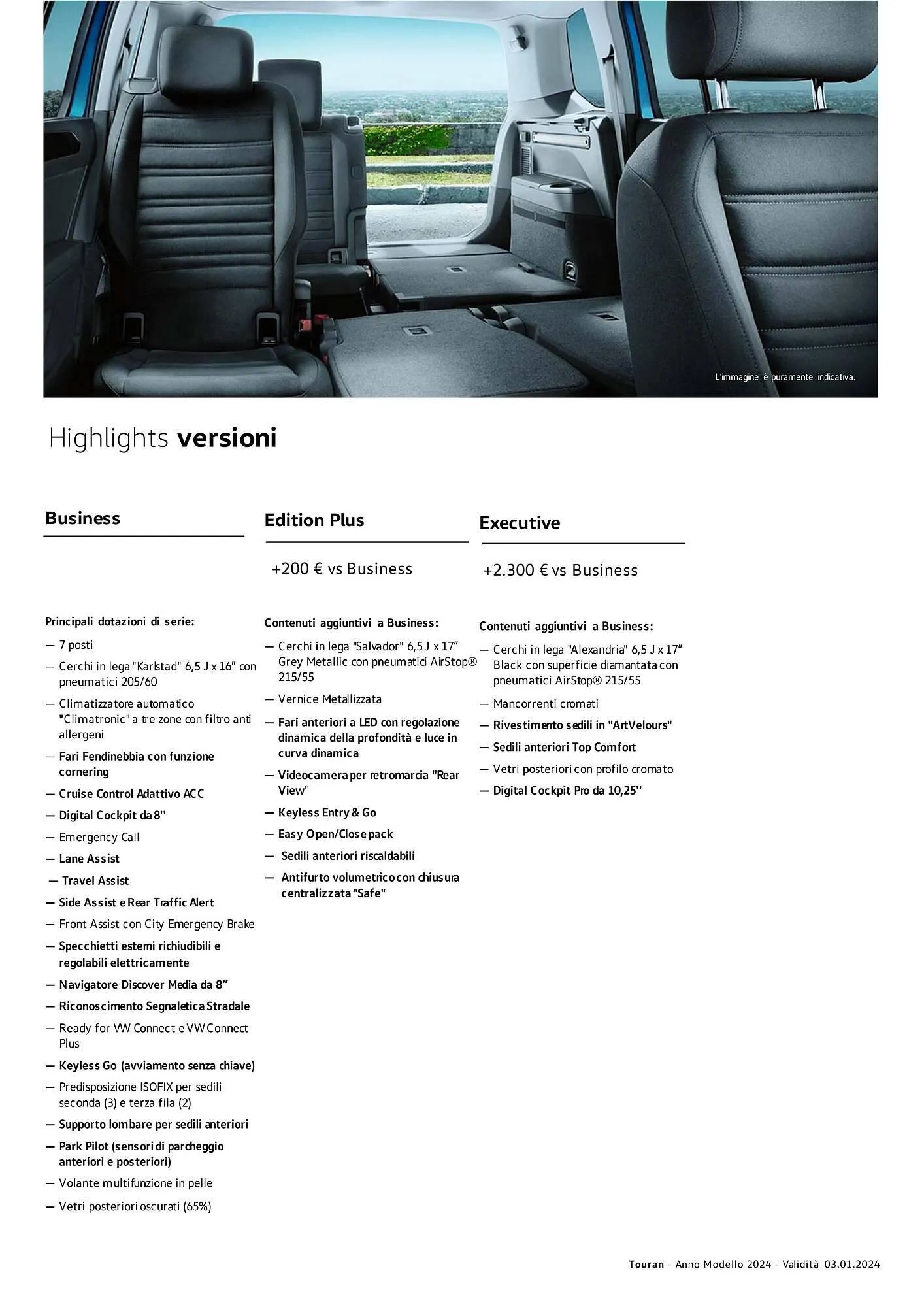 Volantino Volkswagen Touran da 3 gennaio a 4 gennaio di 2025 - Pagina del volantino 3