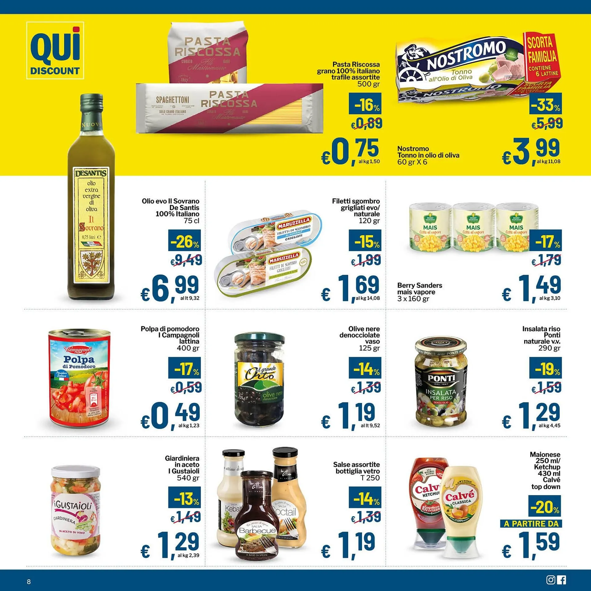 Volantino Qui Discount da 29 luglio a 17 agosto di 2025 - Pagina del volantino 8