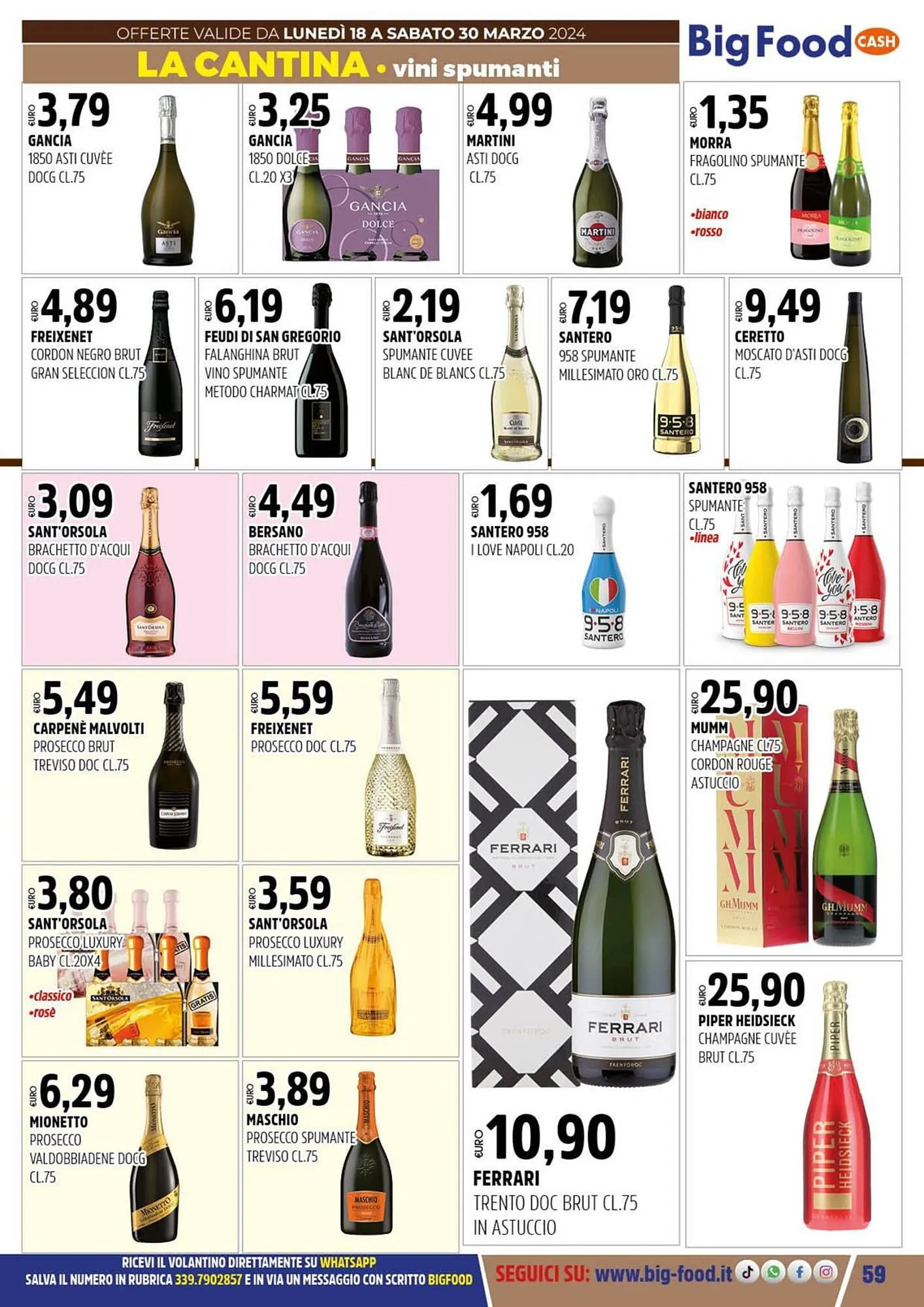 Volantino Big Food da 18 marzo a 30 marzo di 2024 - Pagina del volantino 59