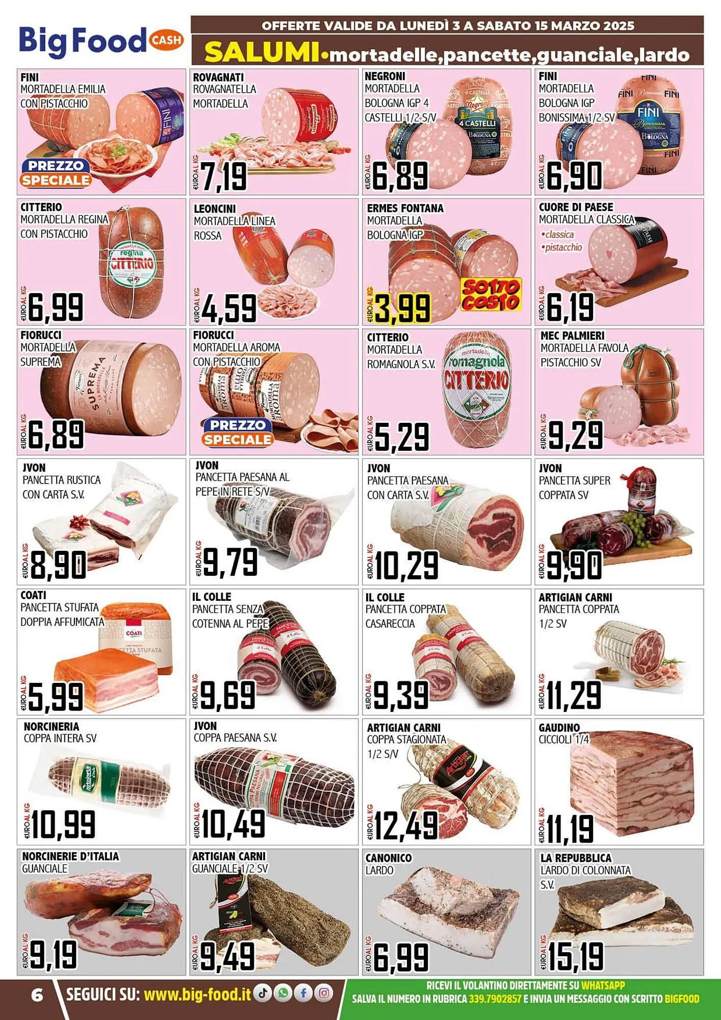 Volantino Big Food da 3 marzo a 15 marzo di 2025 - Pagina del volantino 6