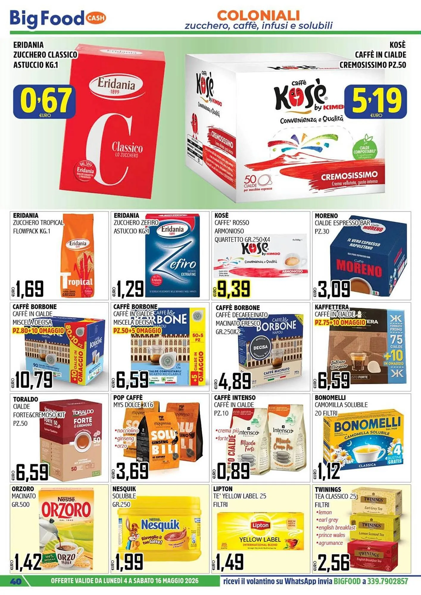 Volantino Big Food da 4 maggio a 16 maggio di 2026 - Pagina del volantino 40