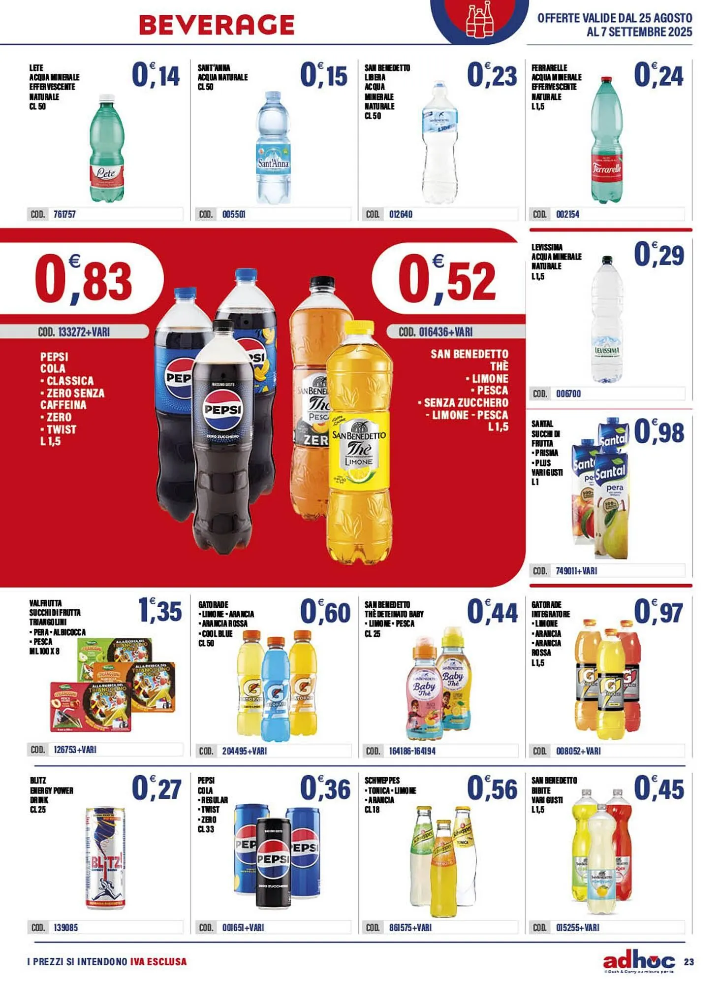 Volantino Adhoc da 25 agosto a 7 settembre di 2025 - Pagina del volantino 23