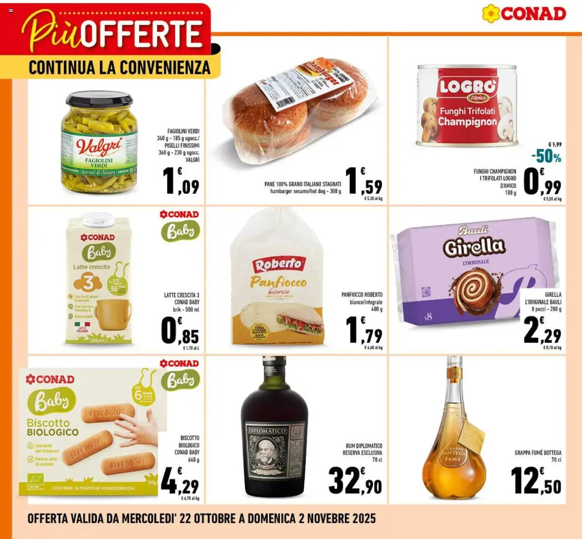 Volantino Conad da 22 ottobre a 2 novembre di 2025 - Pagina del volantino 1
