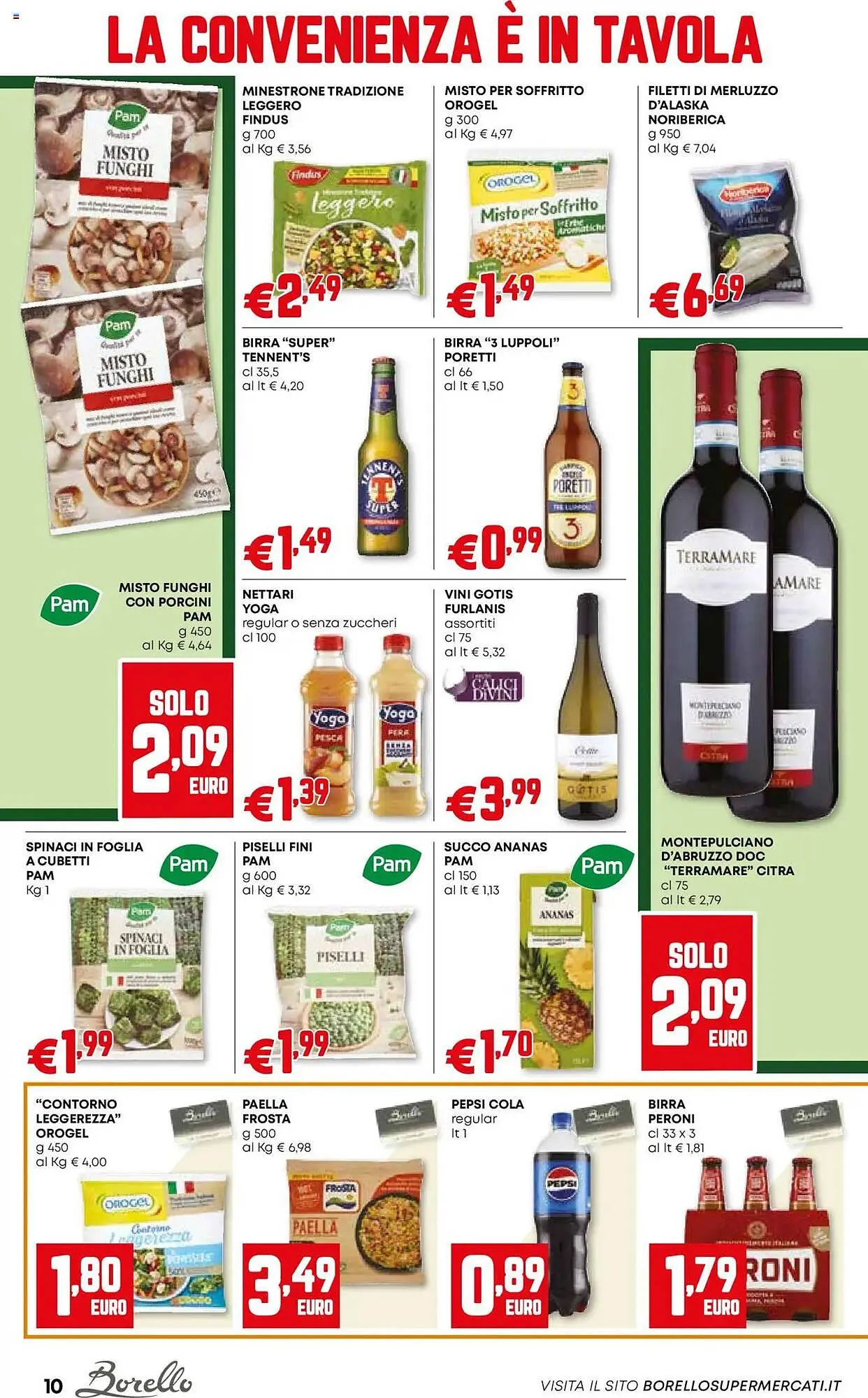 Volantino Borello Supermercati da 27 febbraio a 12 marzo di 2025 - Pagina del volantino 10