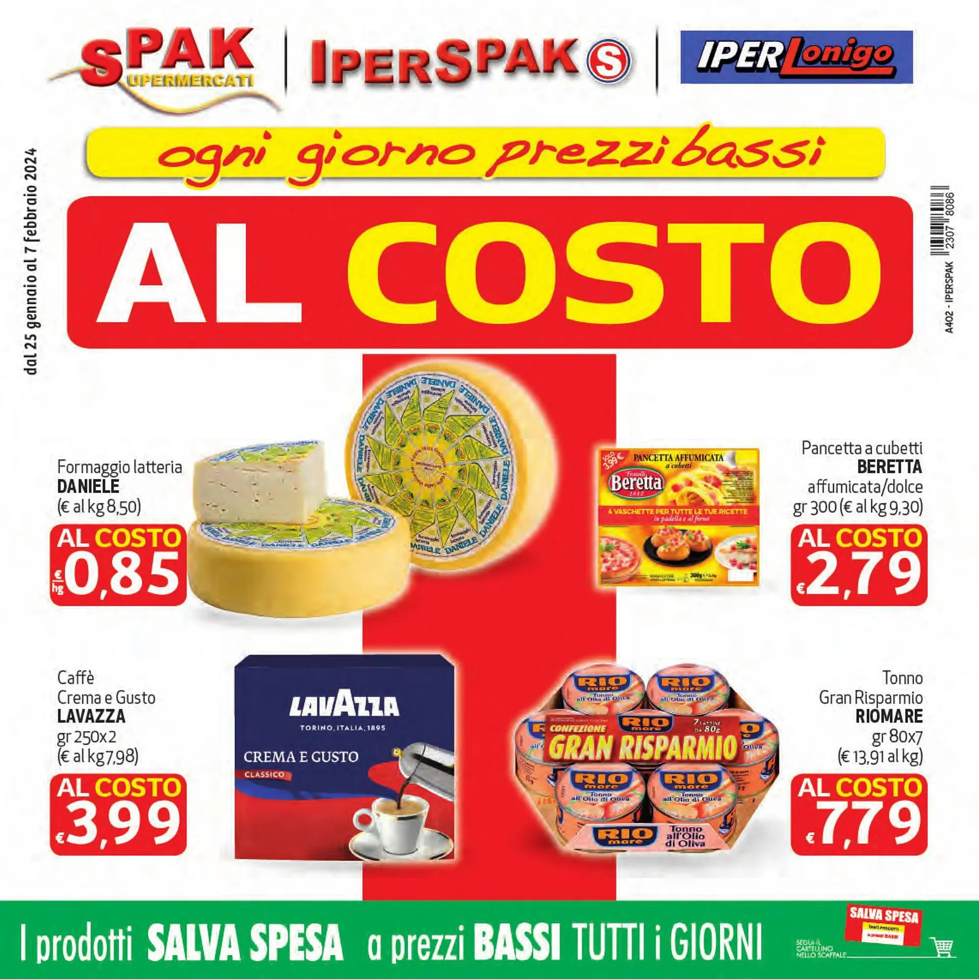 Volantino Spak Supermercati da 25 gennaio a 7 febbraio di 2024 - Pagina del volantino 1