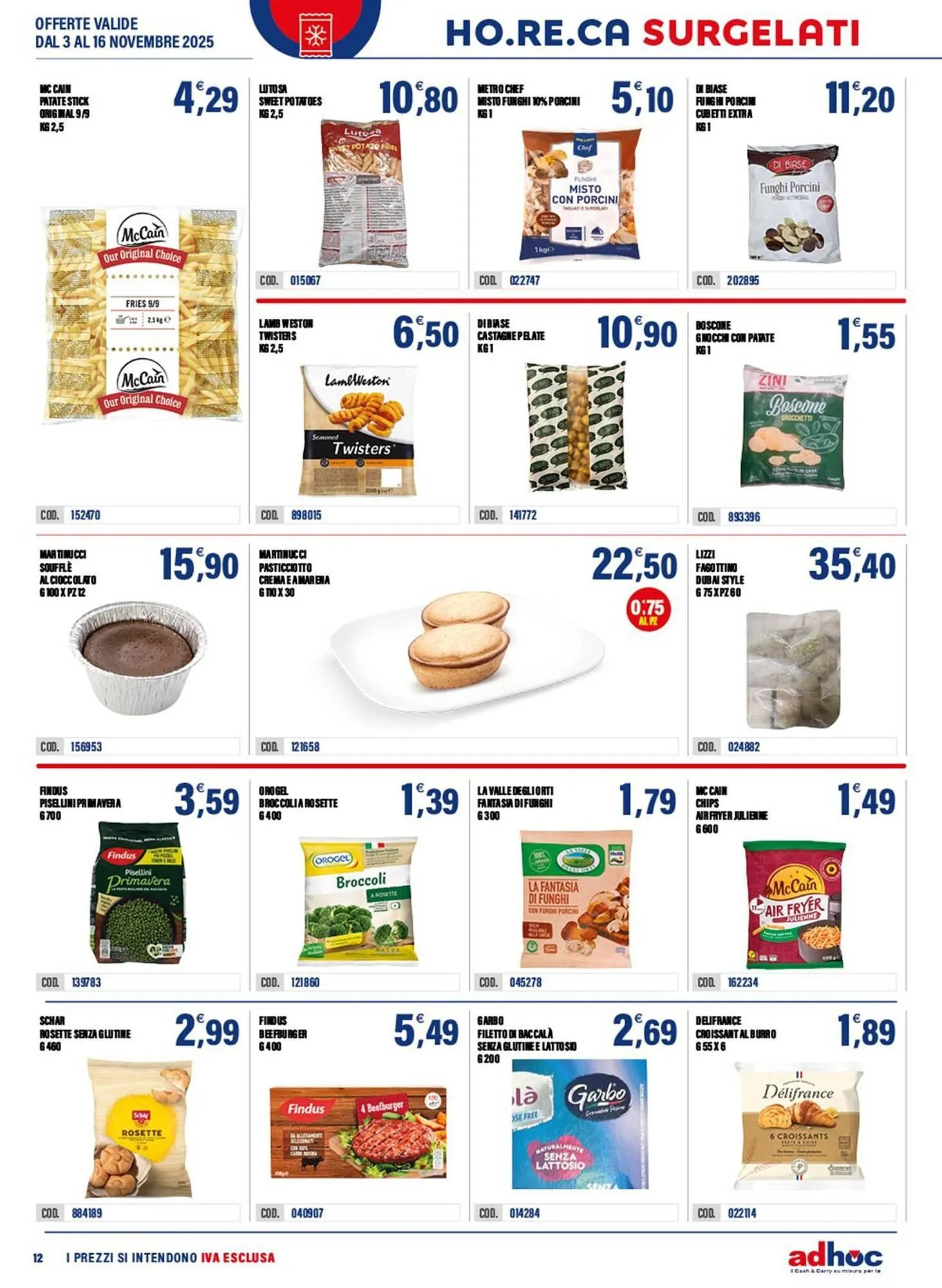 Volantino Adhoc da 3 novembre a 16 novembre di 2025 - Pagina del volantino 12