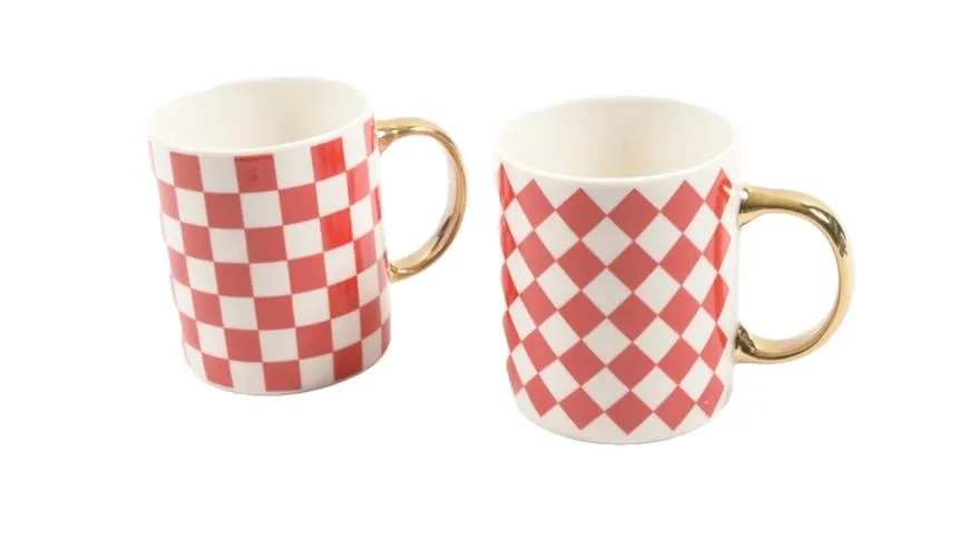 Les Follies tazza rossa in porcellana 350 ml