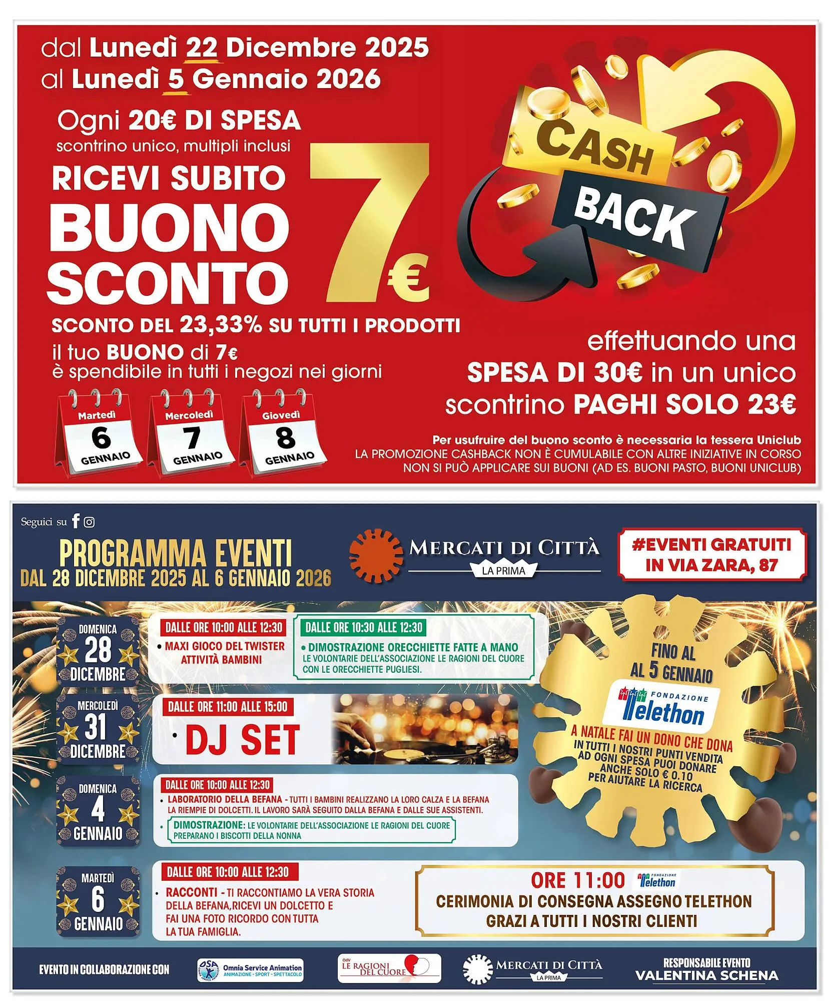 Volantino Mercati di Città La Prima da 22 dicembre a 5 gennaio di 2026 - Pagina del volantino 2