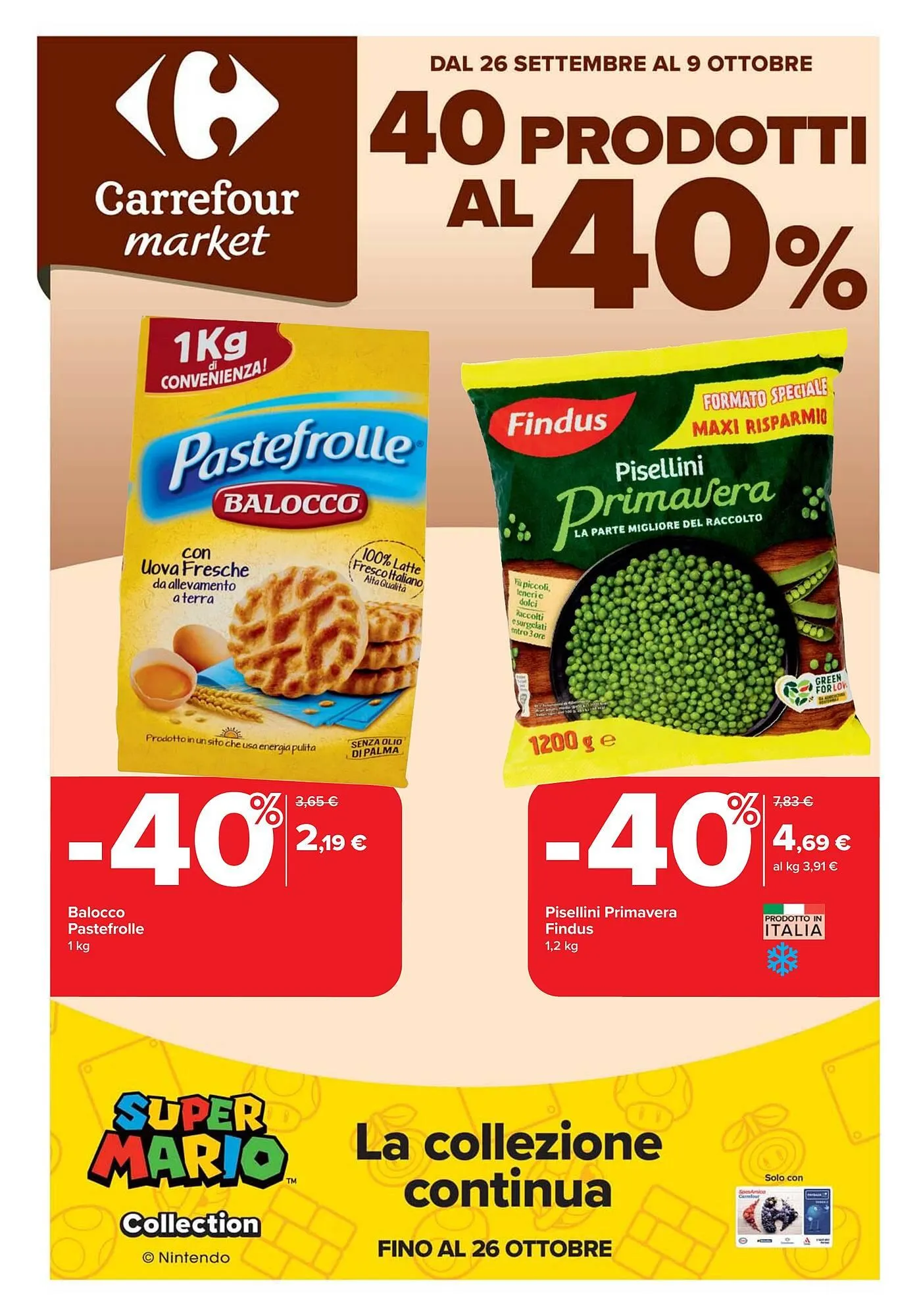 Volantino Carrefour Market da 26 settembre a 9 ottobre di 2025 - Pagina del volantino 1