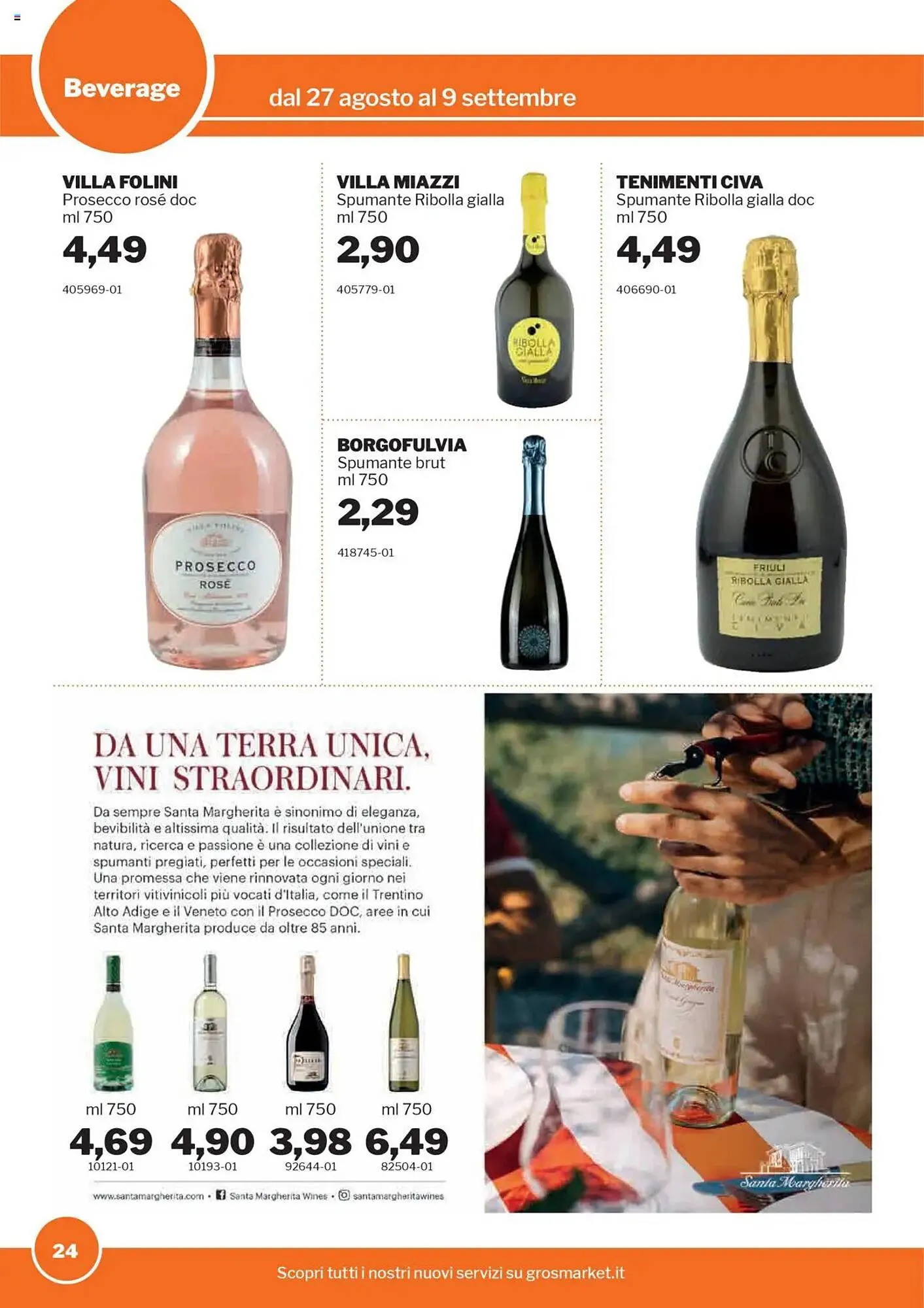Volantino GrosMarket da 27 agosto a 9 settembre di 2025 - Pagina del volantino 24