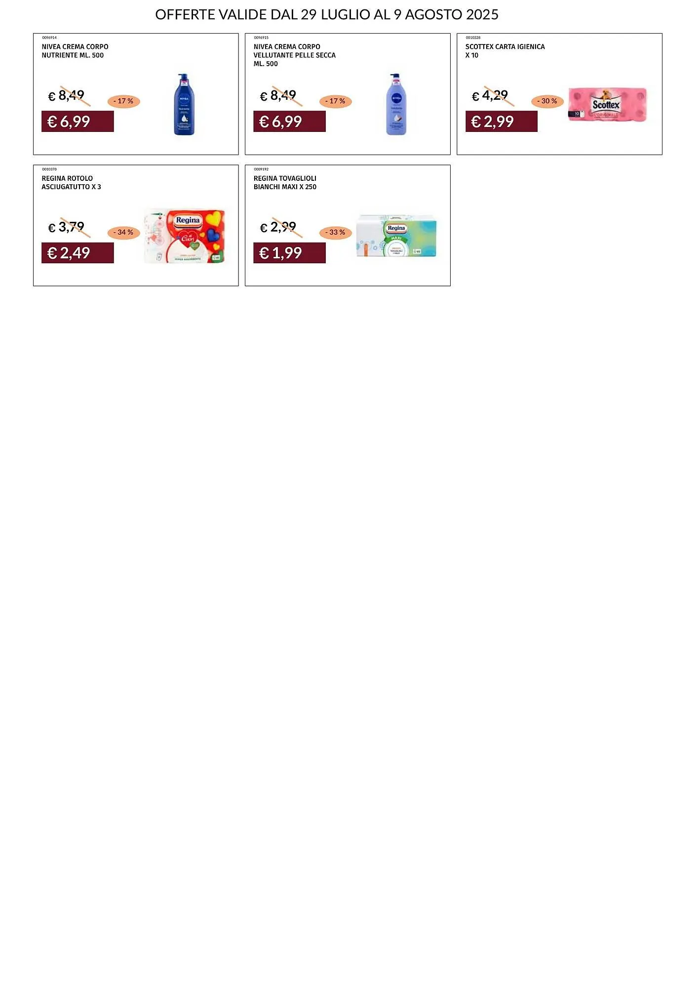 Volantino Prezzemolo e Vitale da 29 luglio a 9 agosto di 2025 - Pagina del volantino 40