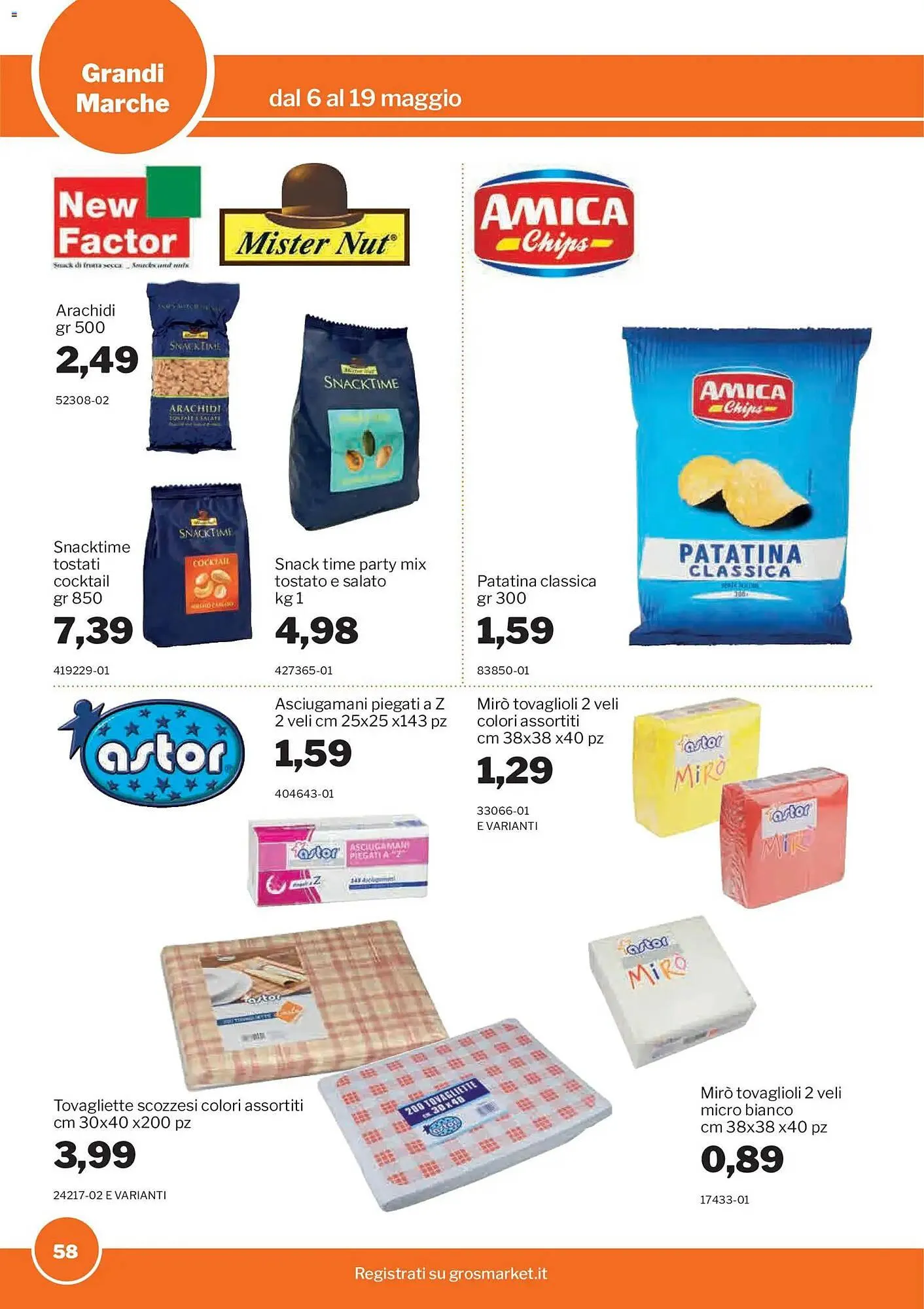 Volantino GrosMarket da 6 maggio a 19 maggio di 2026 - Pagina del volantino 58