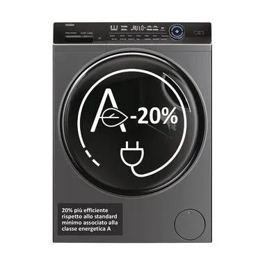 Haier I-PRO SERIES 7 PLUS, Lavatrice 12kg, Classe A-20%, 1400 giri, Antracite, HW120B14979SEUIT