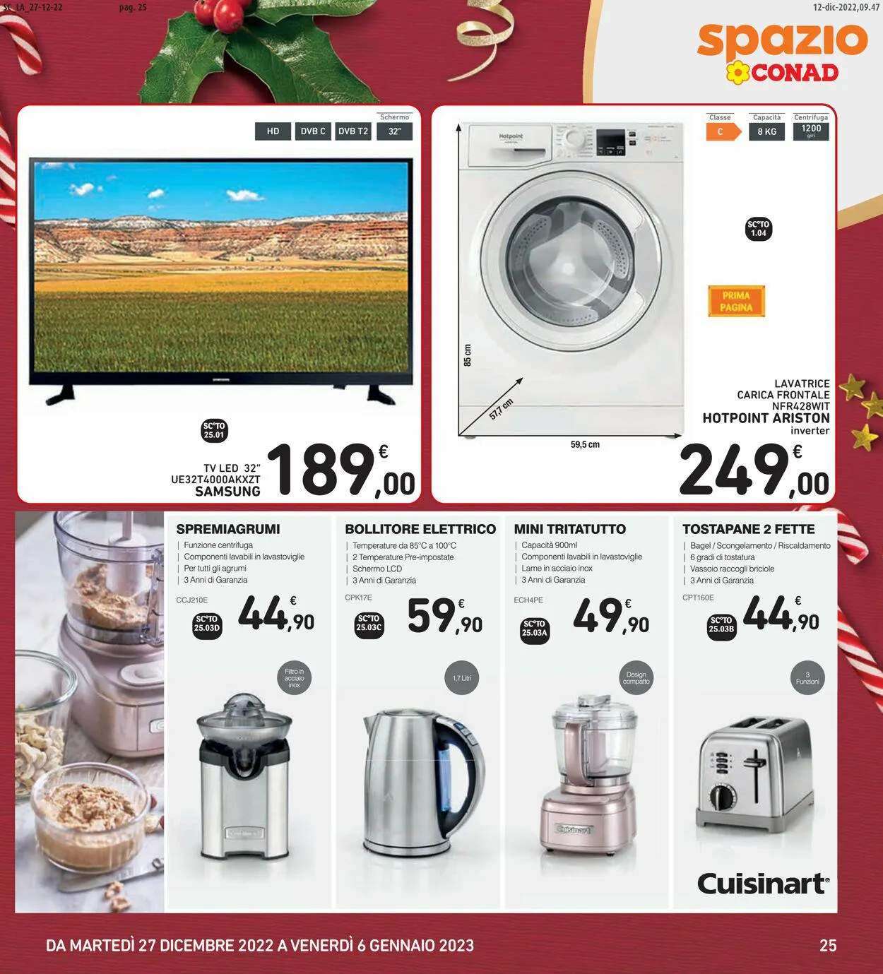 Conad Volantino attuale da 22 gennaio a 6 gennaio di 2025 - Pagina del volantino 25