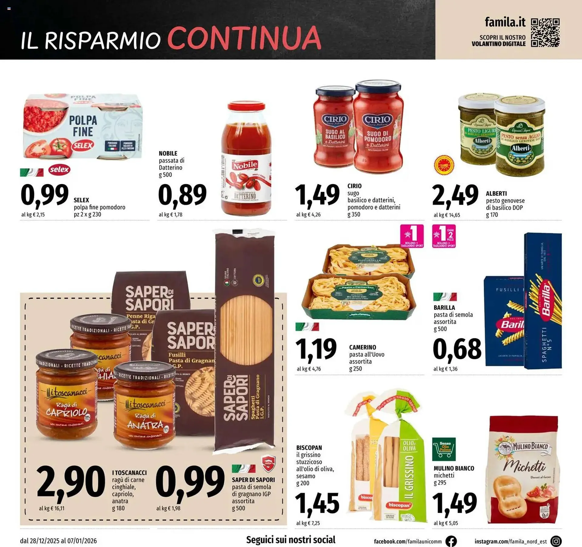 Volantino Famila da 28 dicembre a 7 gennaio di 2026 - Pagina del volantino 12