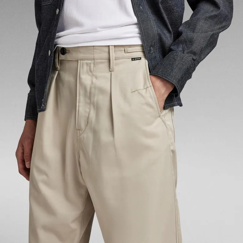 Unisex Pleated Relaxed Chino