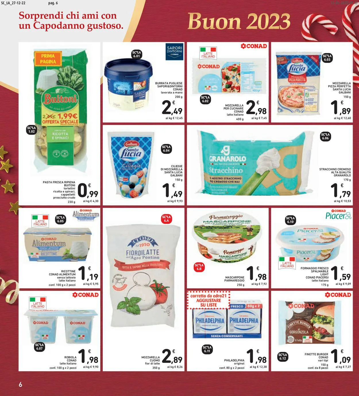Conad Volantino attuale da 22 gennaio a 6 gennaio di 2025 - Pagina del volantino 6